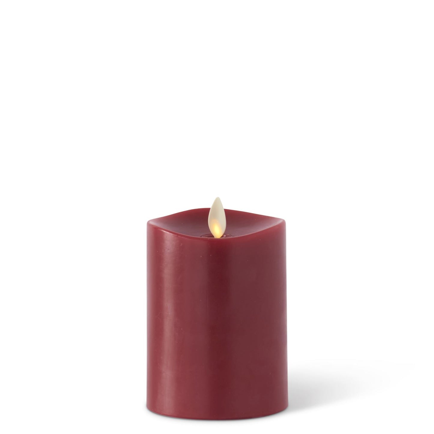 Luminara Red Wax Indoor Pillar Flameless Candle