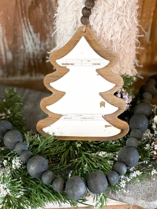Wood Chippy Tree Ornament