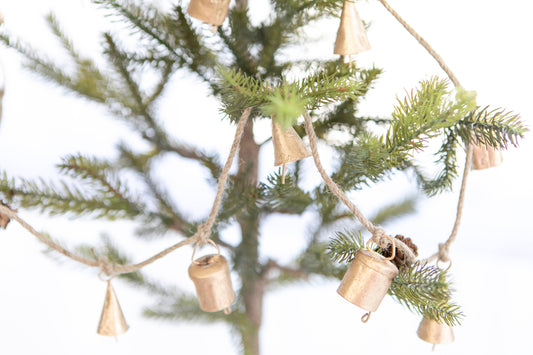 Brass Bell Christmas Garland