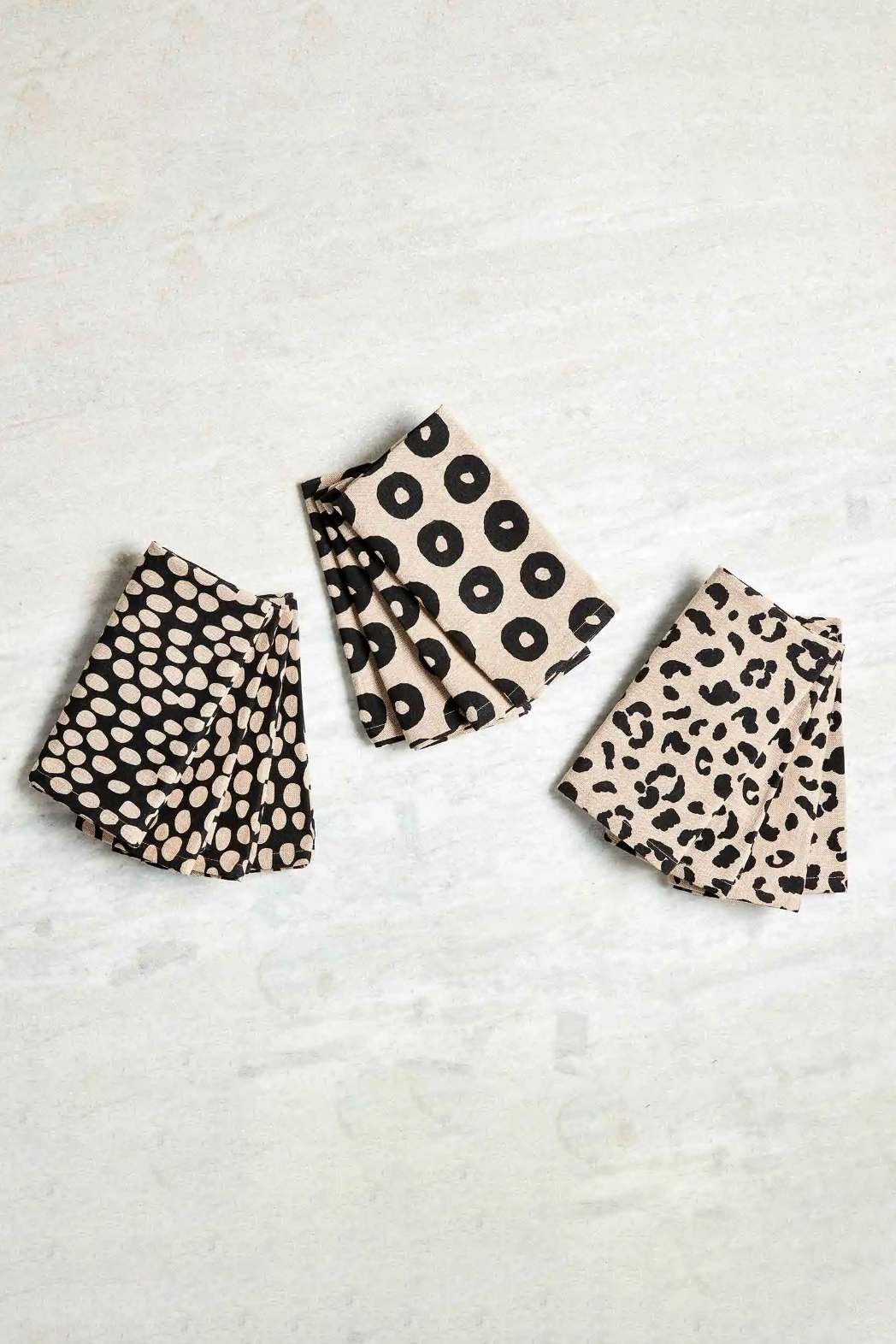 Black Animal Print Napkins