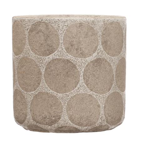 Terra-Cotta Planter with Wax Relief Dots, Assorted Styles