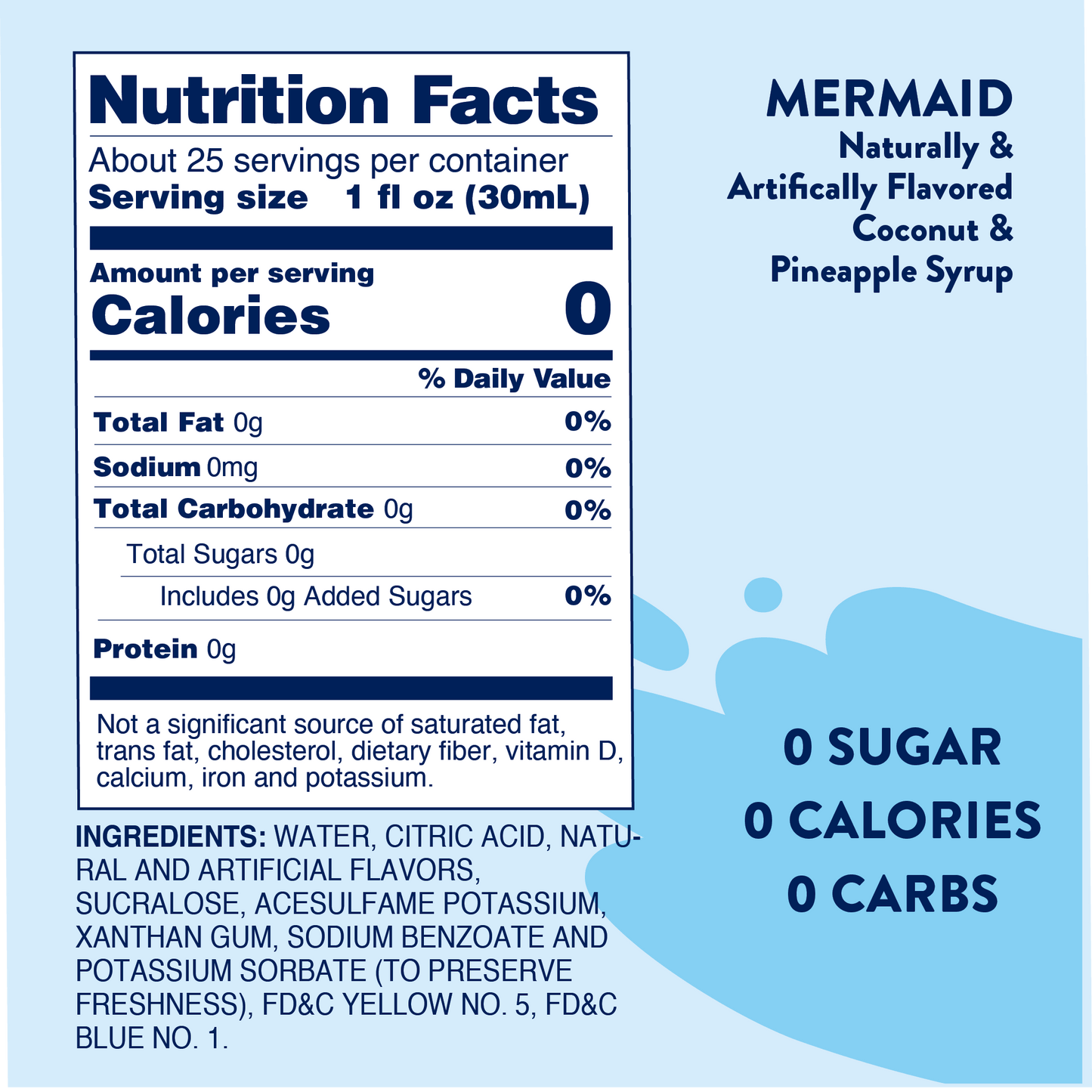 Jordan's Skinny Mixes Sugar Free Mermaid Syrup