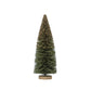 Grey Sisal Bottle Brush Tree w/ Glitter & Wood Base