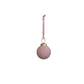 Pink Textured Glass Ball Ornament