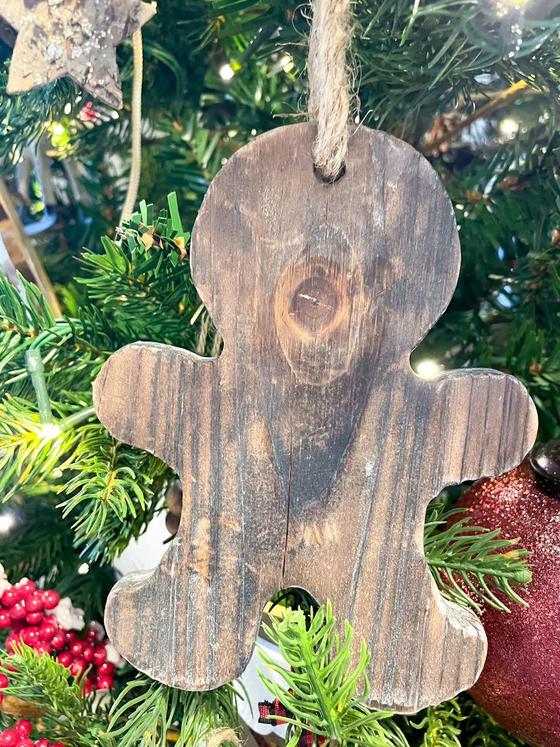Wooden Gingerbread Ornament
