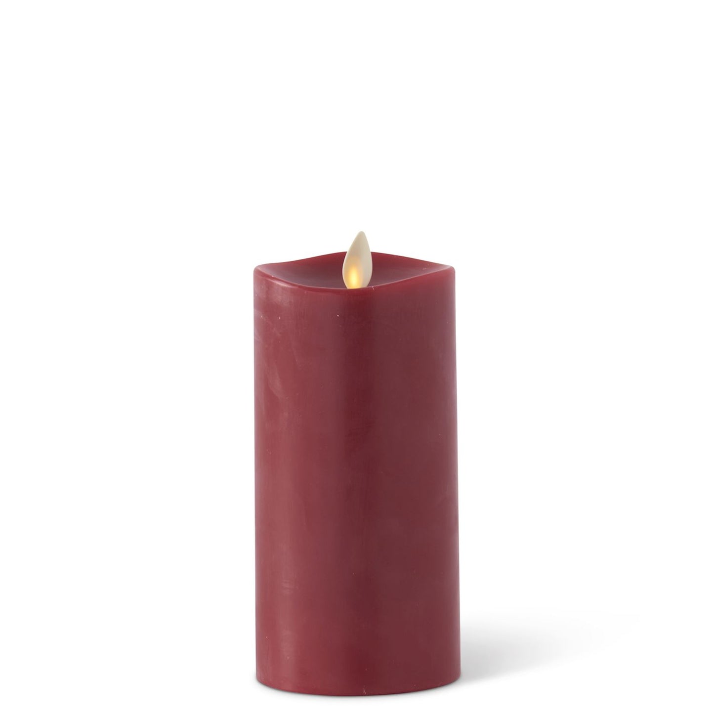 Luminara Red Wax Indoor Pillar Flameless Candle