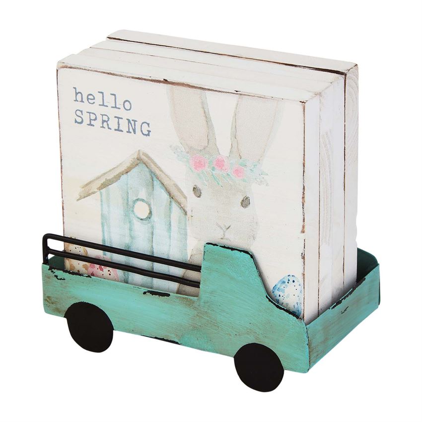 Bunny Truck Coaster Set