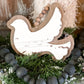 Wood Chippy Dove Ornament