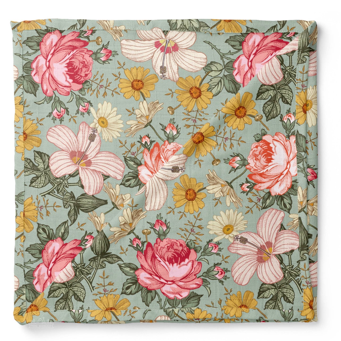 Muslin Swaddle Baby Blanket – Garden Floral